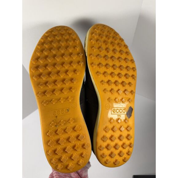 ECCO Street Retro Spikeless Golf Shoes Brown Leather Hybrid Sneaker Men 43/9-9.5 - Picture 7 of 12